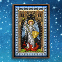 Saint Michael Battles Beasten Poster
