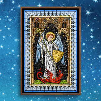 Saint Michael Battles Beasten Poster