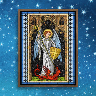 Saint Michael Battles Beasten Poster