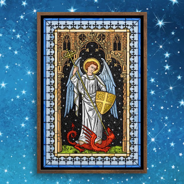 Saint Michael Battles Beasten Poster (Skapare uppladdad)