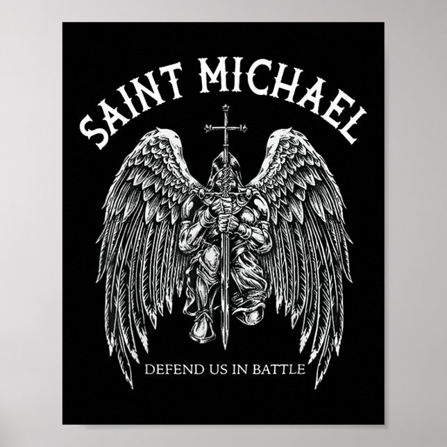 Saint Michael Defend Us i slaget Poster (Framsidan)
