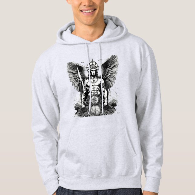 Saint Michael: Esoteric Guardian hoodie design (Framsida)