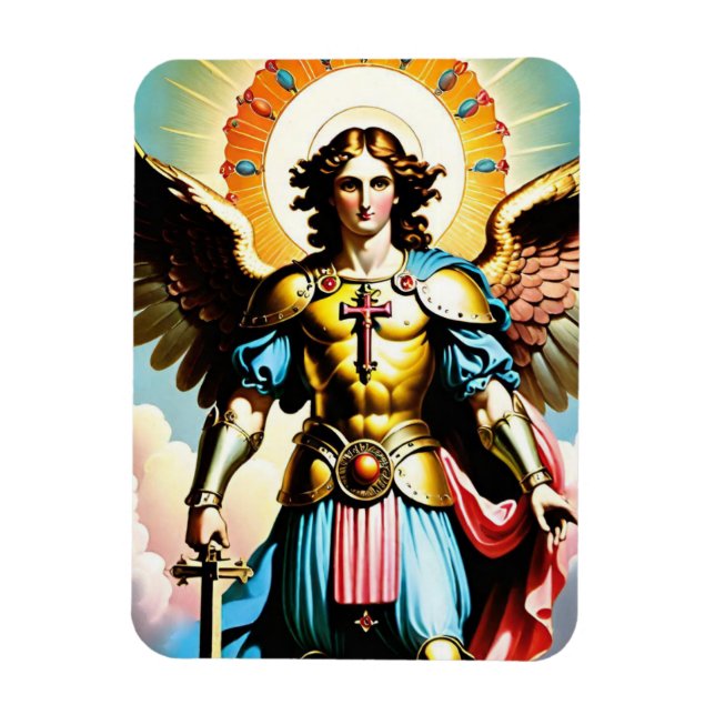 Saint Michael Flexibel Magnet, katolik Magnet (Vertikal)