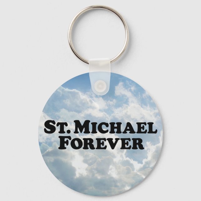 Saint Michael Forever - Basic Nyckelring (Framsida)