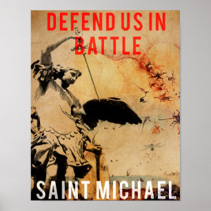 Saint Michael - försvara oss i Battle! - POSTER