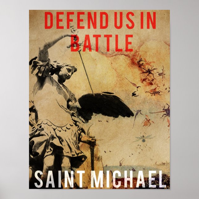 Saint Michael - försvara oss i Battle! - POSTER (Framsidan)