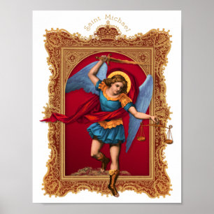Saint Michael, försvara oss Poster