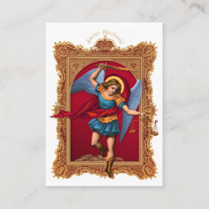 Saint Michael, försvara oss Visitkort