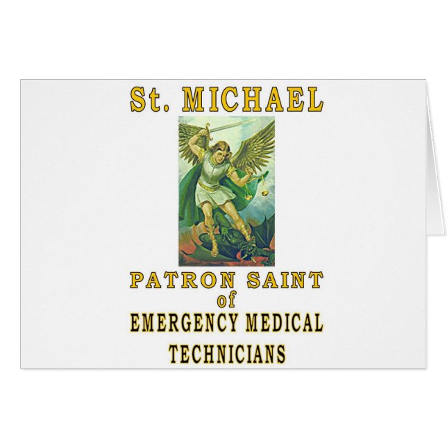 SAINT MICHAEL HÄLSNINGSKORT (Framsidan Horizontal)