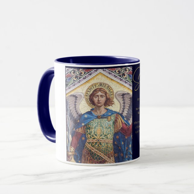 Saint Michael i Archangel-katolska kaffeområdet Mu Mugg (Framsida vänster)