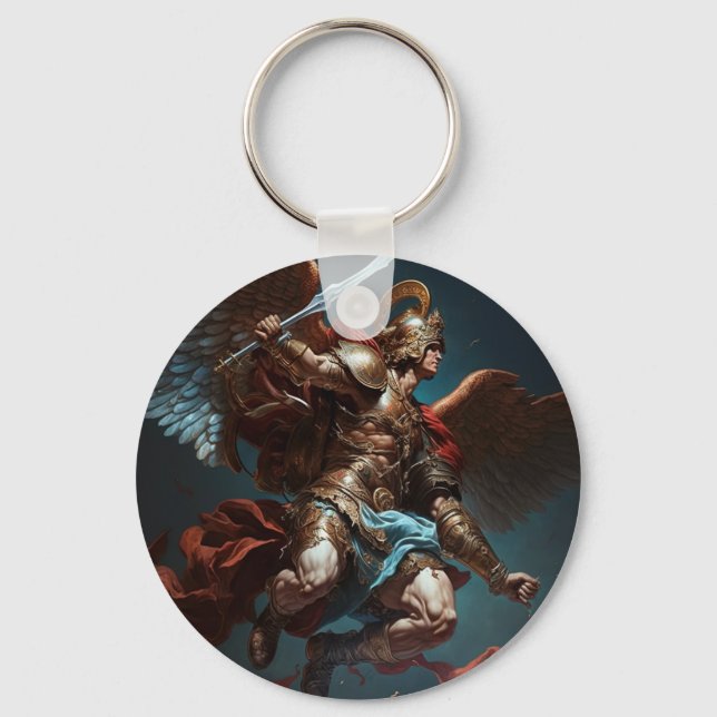 Saint Michael Keychain Nyckelring (Framsida)