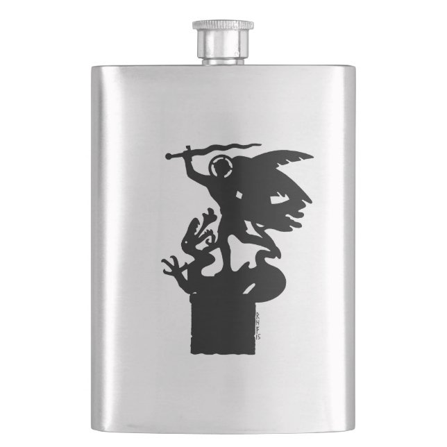 Saint Michael och Dragon Fickplunta (Framsidan)