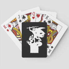 Saint Michael och Dragon (i vitt) Casinokort