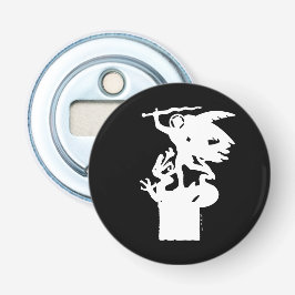 Saint Michael och Dragon (i vitt) Flasköppnare