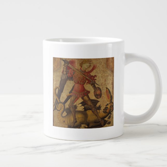Saint Michael och Dragon Jumbo Mugg (Höger)