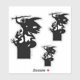 Saint Michael och Dragon Klistermärken