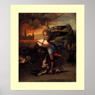 Saint MICHAEL OCH DRAGON Poster