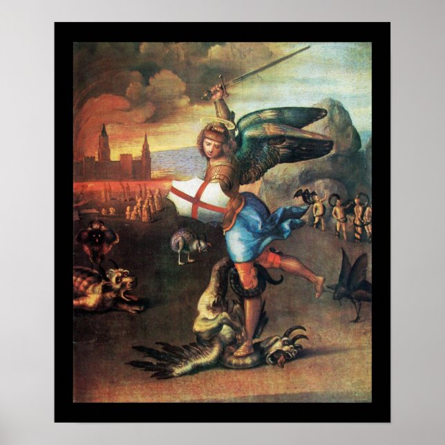 Saint MICHAEL OCH DRAGON Poster (Framsidan)