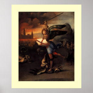 Saint MICHAEL OCH DRAGON Poster