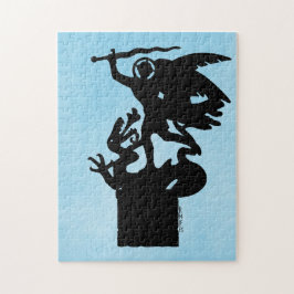 Saint Michael och Dragon Pussel