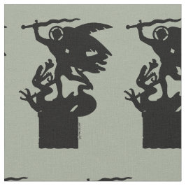 Saint Michael och Dragon Tyg