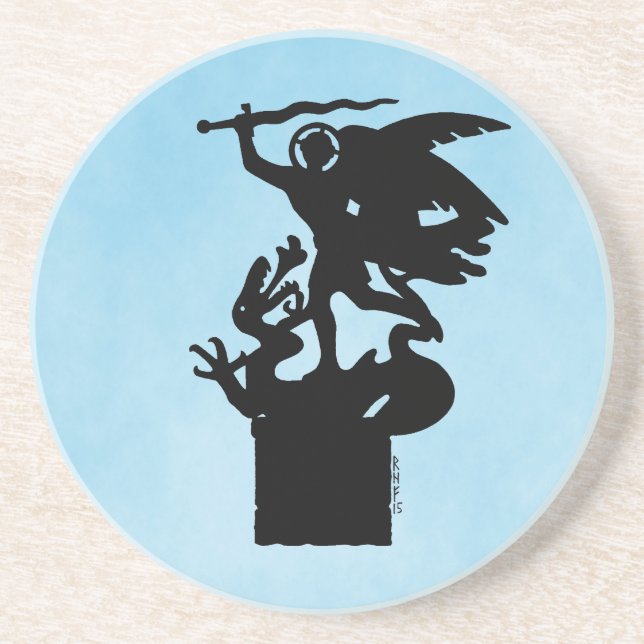 Saint Michael och Dragon Underlägg (Framsidan)