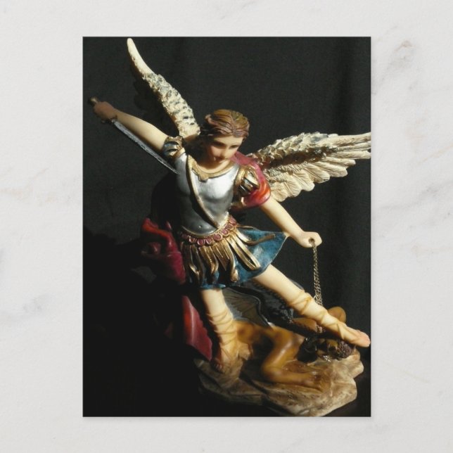 Saint Michael & Prayer Angel Postcard Vykort (Framsida)