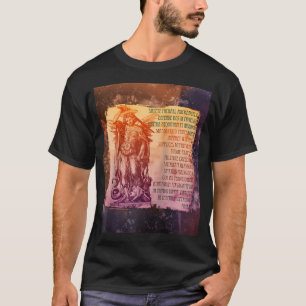 Saint Michael Prayer Catholic Saint Archangel Vint T Shirt