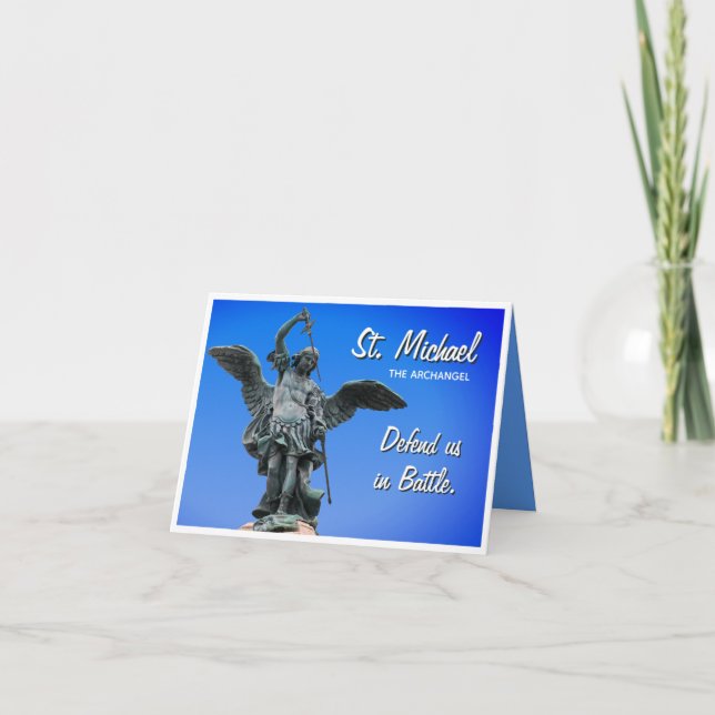 Saint Michael Prayer Greeting Card Kort (Framsida)