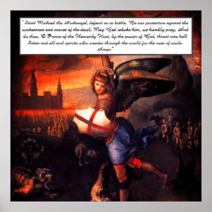 Saint Michael Prayer Poster