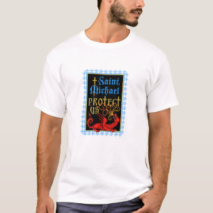 Saint Michael Protect Us T-Shirt