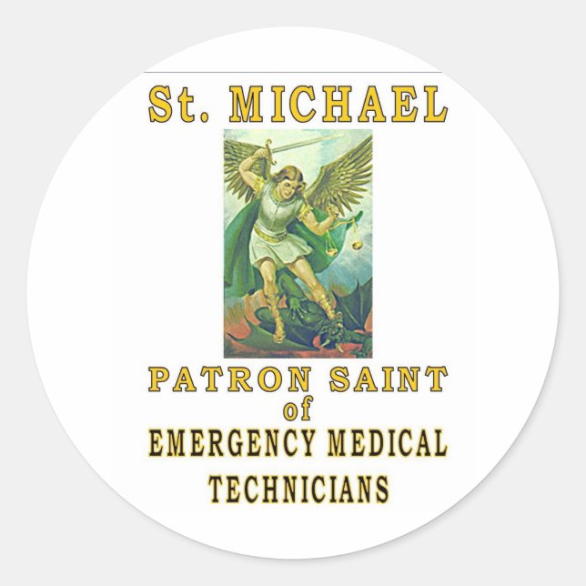 SAINT MICHAEL RUNT KLISTERMÄRKE (Framsida)