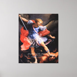 Saint Michael the Archangel Canvastryck
