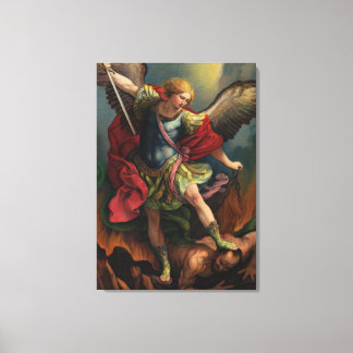 Saint Michael the Archangel Canvastryck