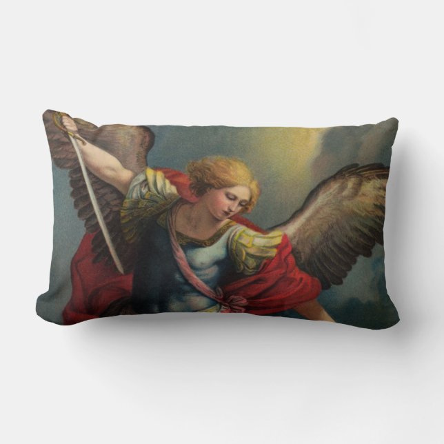 Saint Michael the Archangel Lumbar Pillow Lumbarkudde (Framsida)