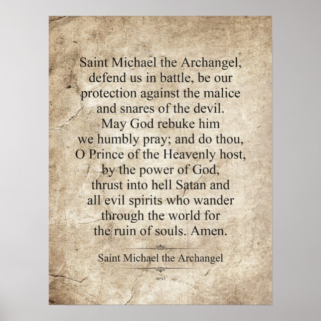 Saint Michael the Archangel Poster (Framsidan)