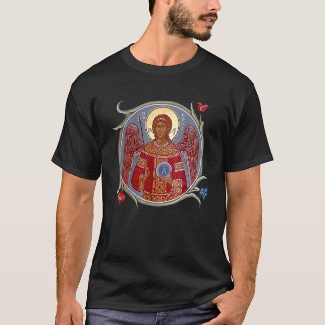 Saint Michael The Archangel Prayer Catholic Tradit T Shirt (Framsida)