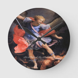 Saint Michael the Archangel Rund Klocka
