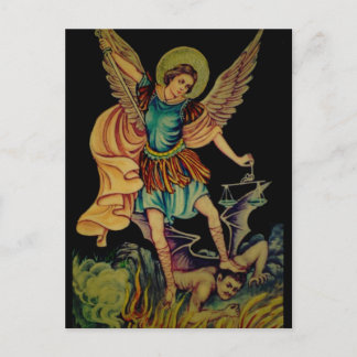Saint Michael The Archangel Vykort