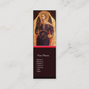 SAINT MICHAEL THE ARCHANGEL WITH DRAGON MINI VISITKORT