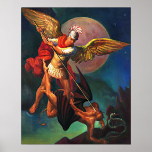 Saint Michael the Warrior Archangel Poster
