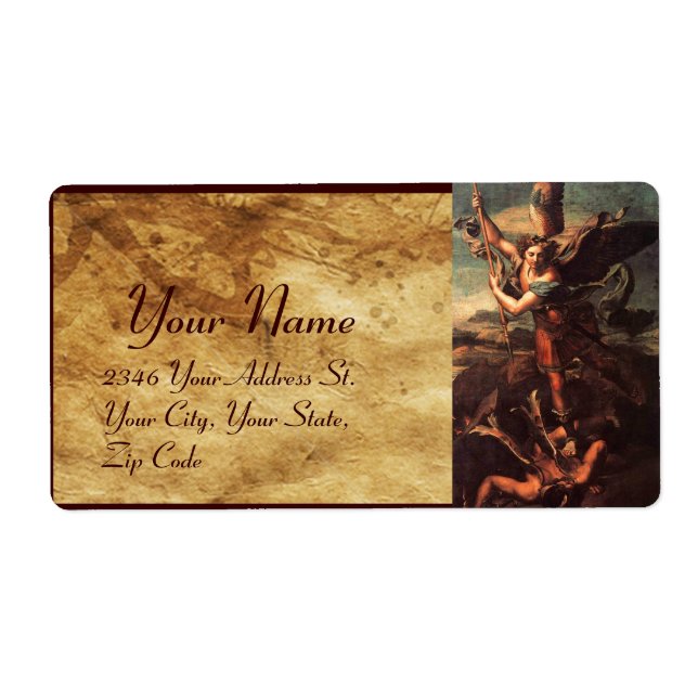 SAINT MICHAEL VANGUISHING SATAN FRAKTSEDEL (Framsidan)