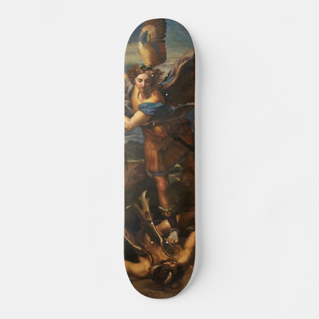 Saint Michael Vanquishing Satan Mini Skateboard Bräda 18,7 Cm (Framsida)