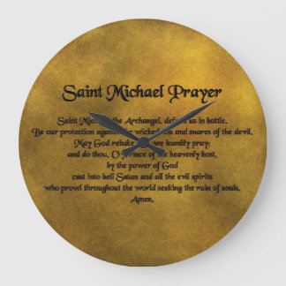Saint Micheal Wall Clock Stor Klocka