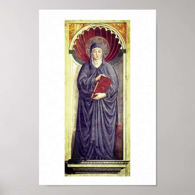 Saint Monica av Hippo Poster (Framsidan)