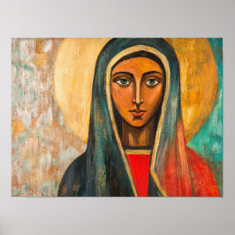 Saint Monica - Mor vid Saint Augustine Poster