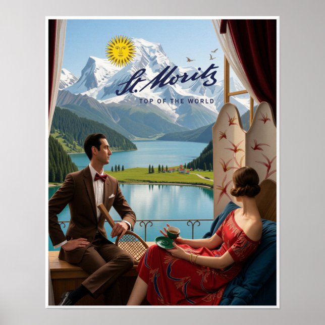 Saint Moritz Affisch  (Framsidan)