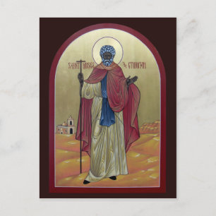 Saint Moses, Etiopiens Prayer-kort Vykort