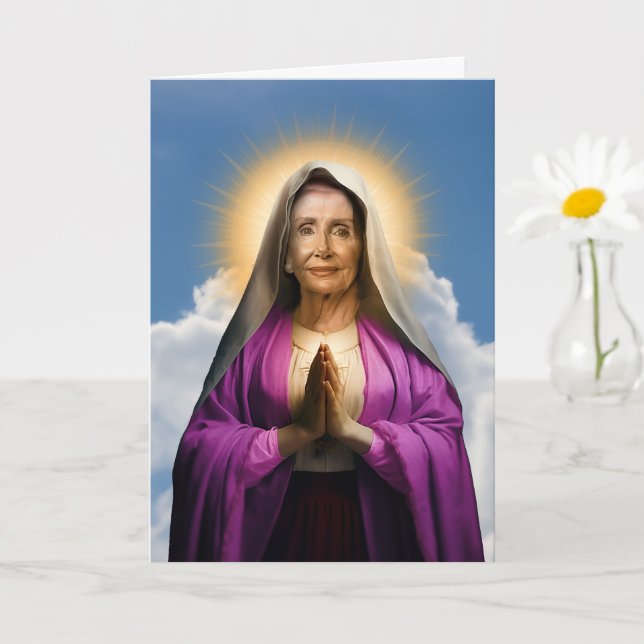 Saint Nancy Pelosi Prayer Devotional Kort (Liten växt)