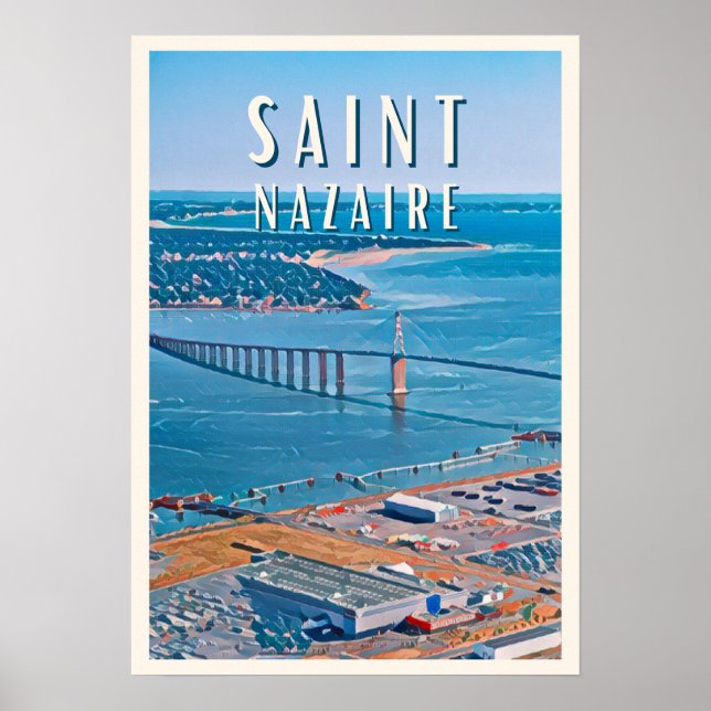 Saint Nazaire Photo Vintage Poster (Framsidan)